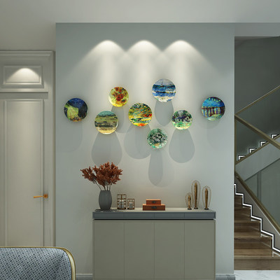 歐式創意家居背景墻面 梵高臥室油畫裝飾推薦好店